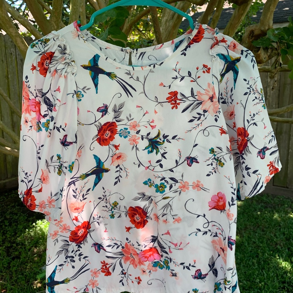 floral old navy blouse/shirt